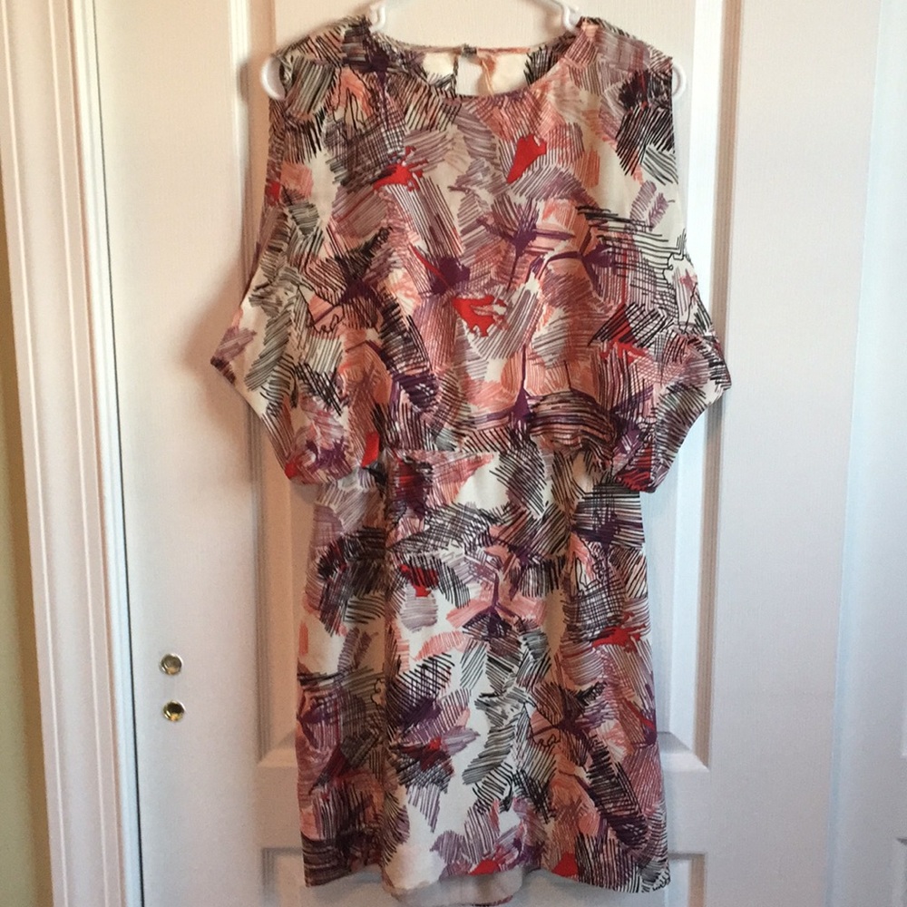Karen Zambos Multicolor Backless Dress